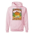 thumbnail image 1 of Wild Bobby Life Was Meant For Great Adventures Mountains Pine Trees Nature Lover Unisex Hoodie Sweatshirt, Light Pink, XX-Large, 1 of 6
