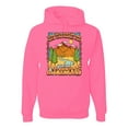 thumbnail image 1 of Wild Bobby Life Was Meant For Great Adventures Mountains Pine Trees Nature Lover Unisex Hoodie Sweatshirt, Neon Pink, X-Large, 1 of 6