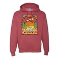 thumbnail image 1 of Wild Bobby Life Was Meant For Great Adventures Mountains Pine Trees Nature Lover Unisex Hoodie Sweatshirt, Vintage Heather Red, XX-Large, 1 of 6