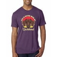 thumbnail image 1 of Wild Bobby, Life is Better with My Daschund Cute, Dog Lover, Men Premium Tri Blend Tee, Vintage Purple, X-Large, 1 of 4