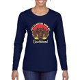 thumbnail image 1 of Wild Bobby, Life is Better with My Daschund Cute, Dog Lover, Women Graphic Long Sleeve Tee, Navy, X-Large, 1 of 4