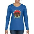 thumbnail image 1 of Wild Bobby, Life is Better with My Daschund Cute, Dog Lover, Women Graphic Long Sleeve Tee, Royal, XX-Large, 1 of 4