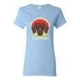 thumbnail image 1 of Wild Bobby, Life is Better with My Daschund Cute, Dog Lover, Women Graphic Tee, Light Blue, Small, 1 of 4