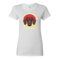 thumbnail image 1 of Wild Bobby, Life is Better with My Daschund Cute, Dog Lover, Women Graphic Tee, White, X-Large, 1 of 4