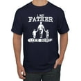 thumbnail image 1 of Wild Bobby,Like Father Like Sons Boy Dad Daddys Boy Gift, Father's Day, Men Graphic Tees, Navy, Medium, 1 of 3