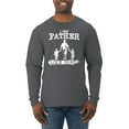 thumbnail image 1 of Wild Bobby,Like Father Like Sons Boy Dad Daddys Boy Gift, Father's Day, Men Long Sleeve Shirt, Charcoal, 3XL, 1 of 3
