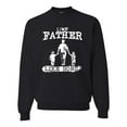 thumbnail image 1 of Wild Bobby,Like Father Like Sons Boy Dad Daddys Boy Gift, Father's Day, Unisex Crewneck Graphic Sweatshirt, Black, X-Large, 1 of 3