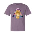 thumbnail image 1 of Wild Bobby, Lion Throne King Crown, Animal Lover, Garment-Dyed Washed Look Short Sleeve T-Shirt, Rosewood, Small, 1 of 3