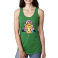 thumbnail image 1 of Wild Bobby, Lion Throne King Crown Animal Lover Ladies Racerback Tank Top, Kelly, X-Large, 1 of 3