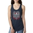 thumbnail image 1 of Wild Bobby, Live To Ride Motto Motorcylce Club Cars and Trucks Ladies Racerback Tank Top, Navy, Small, 1 of 3