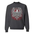 thumbnail image 1 of Wild Bobby, Live To Ride Motto Motorcylce Club Cars and Trucks Unisex Crewneck Graphic Sweatshirt, Charcoal, 3XL, 1 of 3