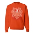 thumbnail image 1 of Wild Bobby, Live To Ride Motto Motorcylce Club Cars and Trucks Unisex Crewneck Graphic Sweatshirt, Orange, Small, 1 of 3