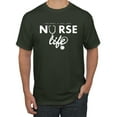 thumbnail image 1 of Wild Bobby, Live What You Love Nurse Life, Inspirational/Christian, Men's Graphic Tees, Forest Green, 5XL, 1 of 3