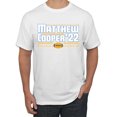 thumbnail image 1 of Wild Bobby Los Angeles Football Matthew Cooper 22 Sports Men Graphic T-Shirt, White, XX-Large, 1 of 5