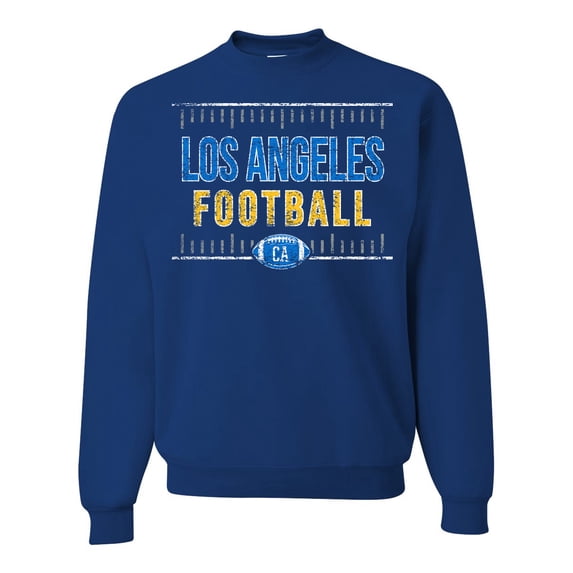 Wild Bobby Los Angeles LAR Hometown City Football Fan Pride Sports Unisex Crewneck Sweatshirt, Royal, Large