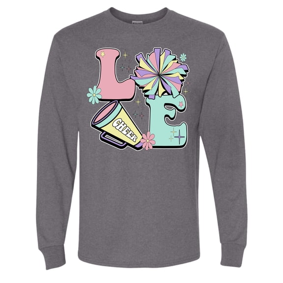 Wild Bobby Love Cheer Men Long Sleeve Shirt