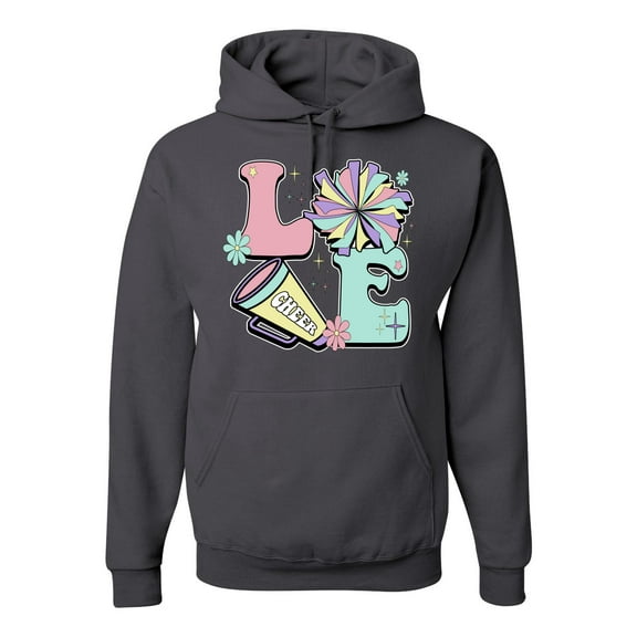 Wild Bobby Love Cheer Unisex Hoodie Sweatshirt