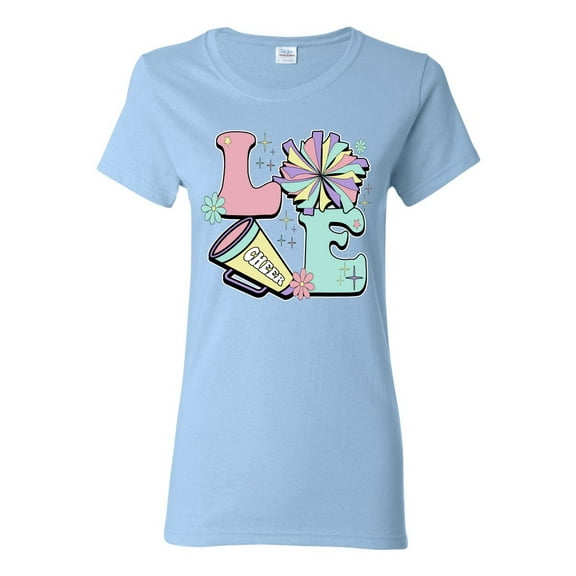 Wild Bobby Love Cheer Women Graphic Tee