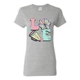 thumbnail image 1 of Wild Bobby Love Cheer Women Graphic Tee, 1 of 6