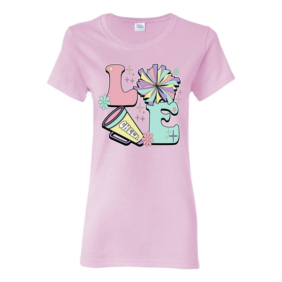 Wild Bobby Love Cheer Women Graphic Tee