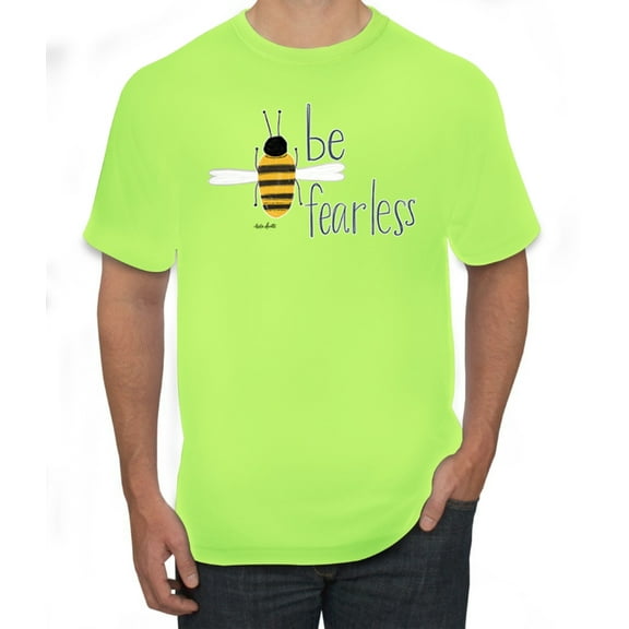 Wild Bobby, Love My Cat Stole My Heart Red Footprints Animal Lover Men's Graphic T-Shirt, Safety Green, Small