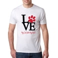 thumbnail image 1 of Wild Bobby, Love My Cat Stole My Heart Red Footprints Animal Lover Mens Premium Tri Blend T-Shirt, Heather White, Large, 1 of 3