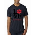 thumbnail image 1 of Wild Bobby, Love My Cat Stole My Heart Red Footprints Animal Lover Mens Premium Tri Blend T-Shirt, Vintage Navy, Large, 1 of 3
