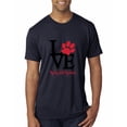 thumbnail image 1 of Wild Bobby, Love My Dog Stole My Heart Red Pawprints Pop Culture Mens Premium Tri Blend T-Shirt, Vintage Navy, Small, 1 of 3