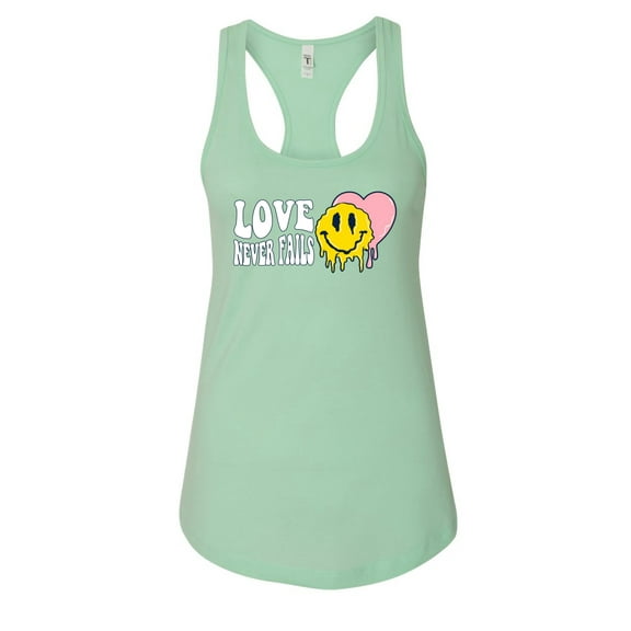 Wild Bobby Love Never Fails Streetwear Women Racerback Tank Top