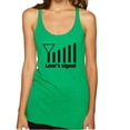 thumbnail image 1 of Wild Bobby, Love's Signal Love Language Couple Valentine's Day Tri-Blend Racerback Tank Top, Envy, Large, 1 of 3