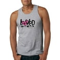 thumbnail image 1 of Wild Bobby, Loved John 3:16 Inspirational/Christian Men Graphic Tank Top, Heather Grey, XX-Large, 1 of 6