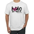 thumbnail image 1 of Wild Bobby Loved John 3:16 Inspirational/Christian Men Graphic Tee, White, X-Large, 1 of 6