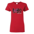 thumbnail image 1 of Wild Bobby Loved John 3:16 Inspirational/Christian Women Graphic Tee, Red, Medium, 1 of 6
