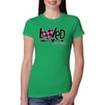 thumbnail image 1 of Wild Bobby, Loved John 3:16 Inspirational/Christian Women Slim Fit Junior Tee, Kelly, Large, 1 of 6