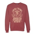 thumbnail image 1 of Wild Bobby Loyal To One Dedicated Steadfast In Faith | Religious Bible Verse John 14:6 Inspirational/Christian Unisex Crewneck Graphic Sweatshirt, Vintage Heather Red, Large, 1 of 6