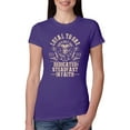 thumbnail image 1 of Wild Bobby, Loyal To One Dedicated Steadfast In Faith | Religious Bible Verse John 14:6 Inspirational/Christian Women Slim Fit Junior Tee, Purple Rush, Large, 1 of 6