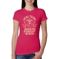 thumbnail image 1 of Wild Bobby Loyal To One Dedicated Steadfast In Faith | Religious Bible Verse John 14:6 Inspirational/Christian Women Slim Fit Junior Tee, Raspberry, Large, 1 of 6