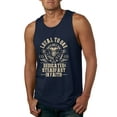 thumbnail image 1 of Wild Bobby, Loyal To One Dedicated Steadfast In Faith | Religious Bible Verse John 14:6 Inspirational/Christian Men Graphic Tank Top, Navy, Large, 1 of 6