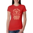 thumbnail image 1 of Wild Bobby, Loyal To One Dedicated Steadfast In Faith | Religious Bible Verse John 14:6 Inspirational/Christian Women Slim Fit Junior Tee, Red, Large, 1 of 6