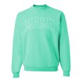 thumbnail image 1 of Wild Bobby MAMA Varsity Letters Unisex Crewneck Sweatshirt, 1 of 6