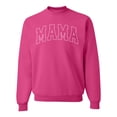 thumbnail image 1 of Wild Bobby MAMA Varsity Letters Unisex Crewneck Sweatshirt, 1 of 6
