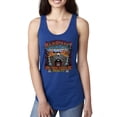 thumbnail image 1 of Wild Bobby, Main Street of America Route 66 Bike Motorcycle Cars and Trucks Ladies Racerback Tank Top, Royal, Large, 1 of 3