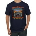 thumbnail image 1 of Wild Bobby, Main Street of America Route 66 Bike Motorcycle Cars and Trucks Men's Graphic T-Shirt, Navy, Large, 1 of 3