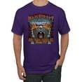 thumbnail image 1 of Wild Bobby, Main Street of America Route 66 Bike Motorcycle Cars and Trucks Men's Graphic T-Shirt, Purple, 5XL, 1 of 3