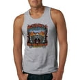 thumbnail image 1 of Wild Bobby, Main Street of America Route 66 Bike Motorcycle Cars and Trucks Mens Graphic Tank Top, Heather Grey, Medium, 1 of 3