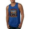 thumbnail image 1 of Wild Bobby, Main Street of America Route 66 Bike Motorcycle Cars and Trucks Mens Graphic Tank Top, Royal, X-Large, 1 of 3