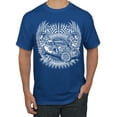 thumbnail image 1 of Wild Bobby, Main Street of America Route 66 Hot Rod Cars and Trucks Men's Graphic T-Shirt, Royal, 3XL, 1 of 3