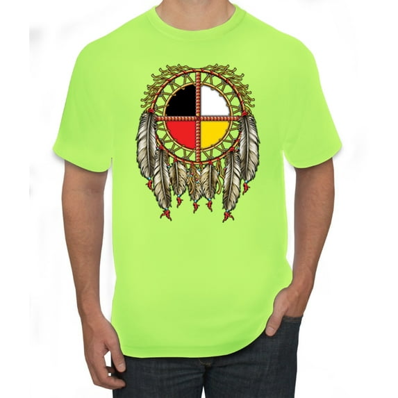 Wild Bobby, Main Street of America Route 66 Hot Rod Cars and Trucks Men's Graphic T-Shirt, Safety Green, 3XL