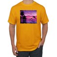thumbnail image 1 of Wild Bobby, Majestic Dolphins Jumping During Sunset, Animal Lover, Men Graphic Tees, Gold, 4XL, 1 of 3