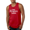 thumbnail image 1 of Wild Bobby Make Heaven Crowded Inspirational/Christian Men Graphic Tank Top, Red, Small, 1 of 5